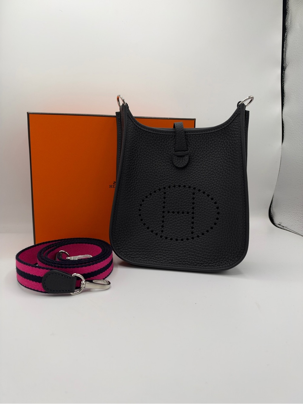 Hermes Evelyne TPM 16 Bleu Nuit  Clemence K Stamp 2025  Complete Set Unused New